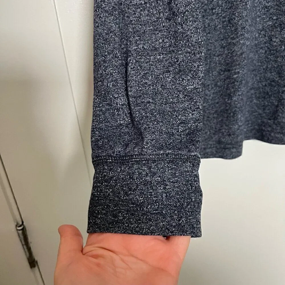 Banana Republic Shirt Mens Sz M Blue Gray Henley Long Sleeve Casual Outdoor
